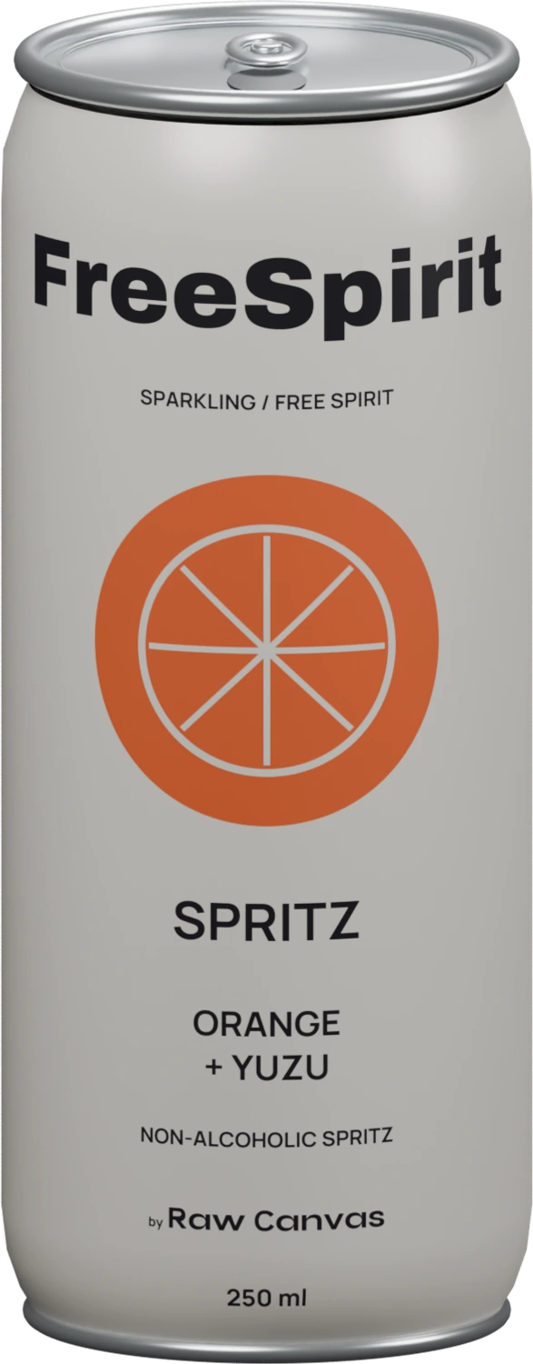 FreeSpirit Orange + Yuzu Spritz aluminium can